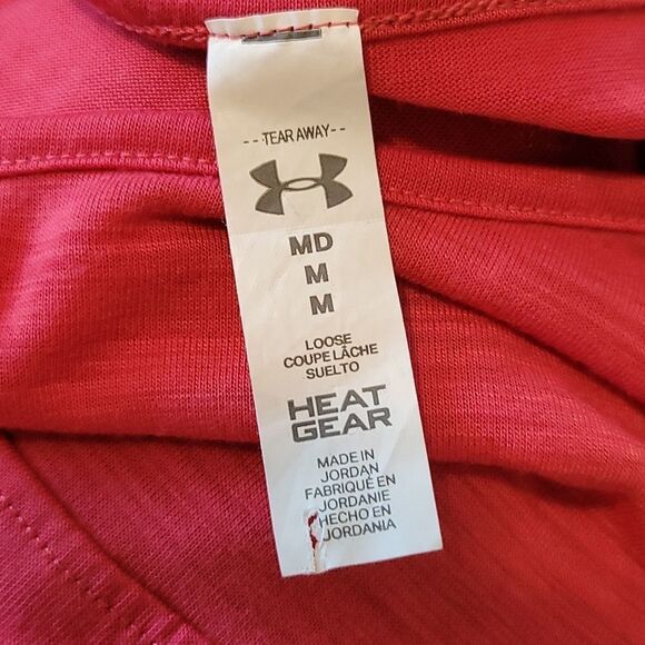 🔹️Under Armour Pink Heat Gear America Athletic Sleeveless Top Medium - Picture 8 of 8